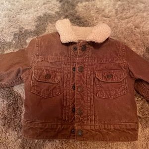 Gap 6-12 Months Baby Sherpa-Lined Corduroy Jacket